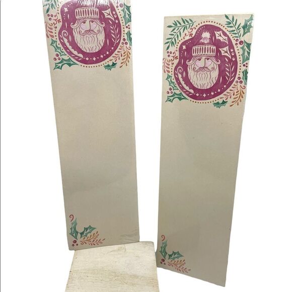 Santa Claus Christmas Notebook Set Refrigerator Magnet NWT - Picture 1 of 11